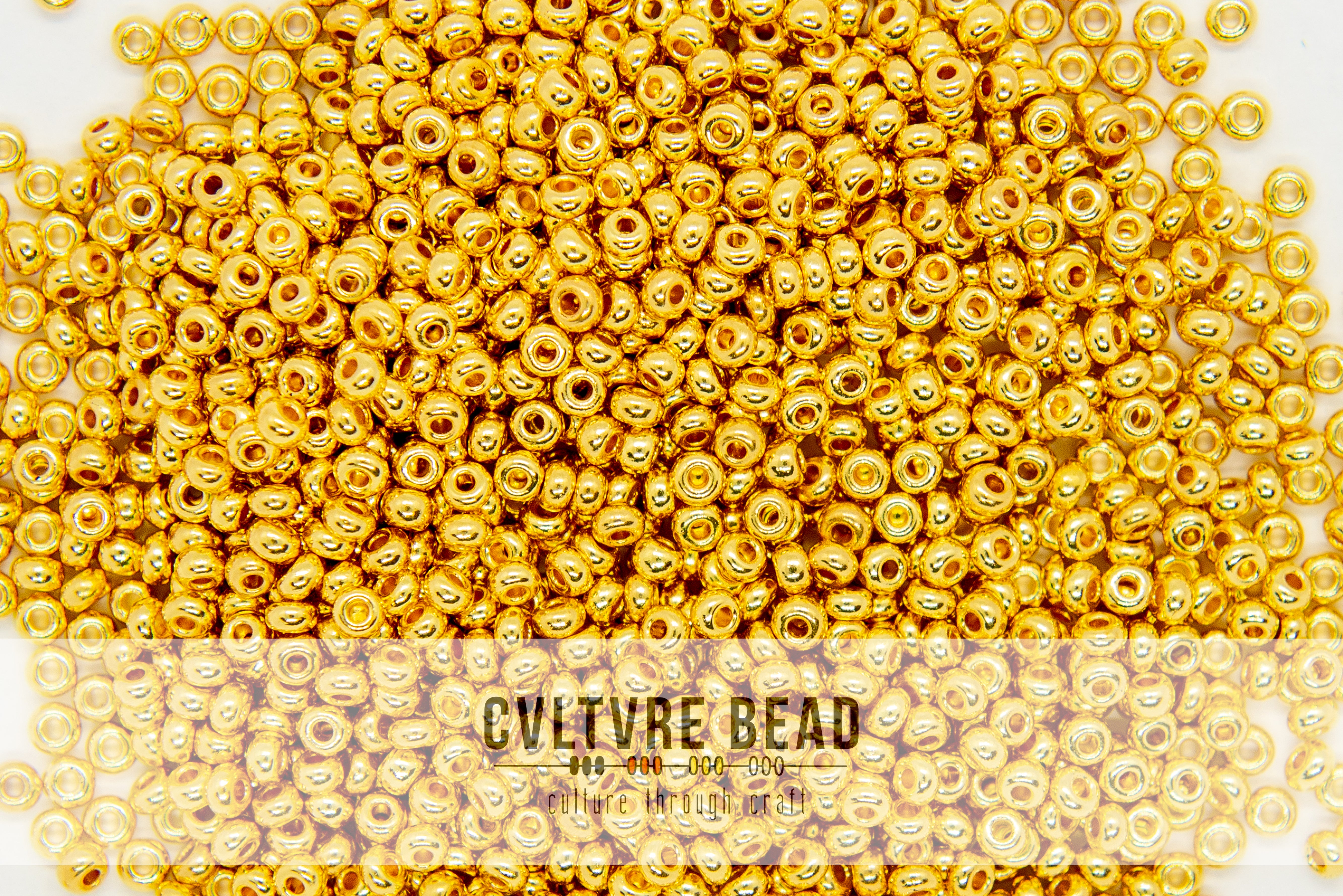 11/0 - 24kt Gold Plated - 50g - Miyuki Seed Bead